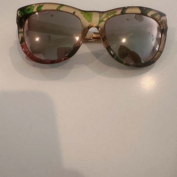 GUCCI FLORA Gold Mirrored Lens Sunglasses main image 7
